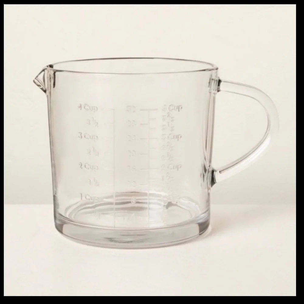 32oz Embossed Glass Measuring ( 4Cup) Cup-Hearth & Hand Magnolia